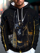 Egyptian Anubis God of Death & Afterlife 3D Print Hoodie - Adults & Youth