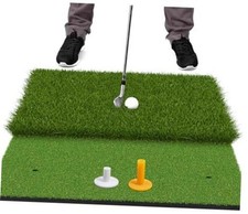Foldable Heavy-Duty Golf Hitting Mat with 10mm EVA Backing for 24    24  