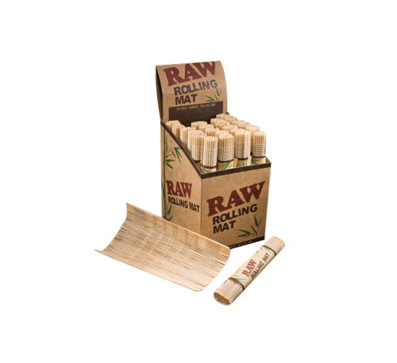 RAW Natural Bamboo Hand Rolling Roller Mat Aid For Ease of Rolling - CHOOSE  QTY