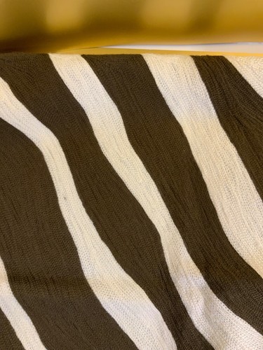 Copricuscino West Olmo Marrone e Bianco Ricamato Motivo Zebra Cotone 19 X19,5 - Foto 8 di 11