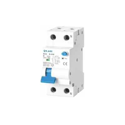 Live Electrical Double Pole RCBOs B Curve 6kA 6A,10A,16A,20A,32A,40A 'TYPE AC'