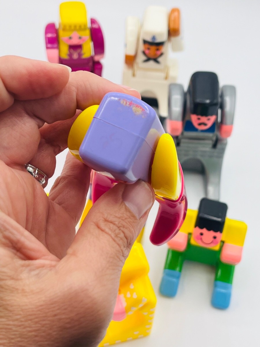 Vintage Mattel Double Dooz Transforming Block Toy Figures Vintage Mattel Double Dooz Transforming Block Toy Figures