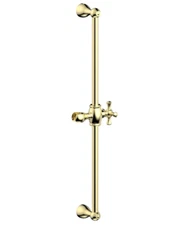 Phylrich K6024/003 24" Adjustable Shower Slide Bar w/ Hook in POLISHED BRASS New