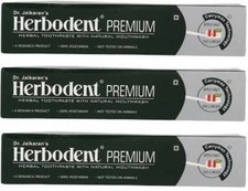 Dr. Jaikaran Herbodent Premium Herbal Pack Of 3 Toothpaste - 100 gm/3.52 oz