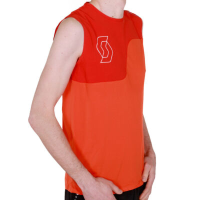 Scott Trail Tech 10 Tank Top Tangerine Orange Red Herren Laufshirt Running