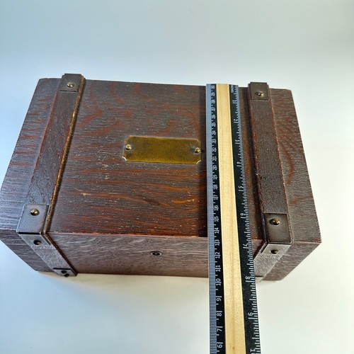 Vintage/Antik Holz Caddy Box (Humidor vielleicht?) Ohne Schlüssel - Bild 6 von 17