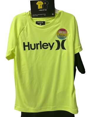 NWT Hurley Boy's 2-Pack Blue/White UPF 50+ H2O Dri Set