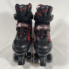 POWER SUPERB ROLLER SKATES SIZE Large 6-9 39-42 LIGHT UP WHEELS NEW
