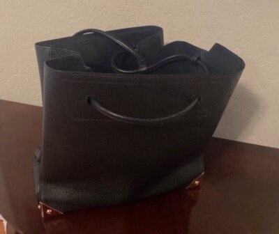 Alexander Wang Prisma Tote Bag X-Large Black Pebbled Leather Bag