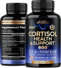 Cortisol Supplement - 11 in 1 Hormone Balance for Women - Made in USA Supplem...
