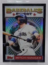 2020 Topps Finest Baseball Mitch Haniger Black Refractor 17/25 Jersey Number!!