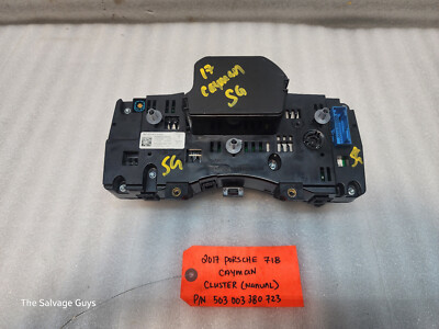 カゲオマン 様9点 17-19 PORSCHE CAYMAN 718 982 OEM METRIC SPEEDOMETER GAUGE