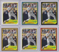 2024 Topps Jose Canseco 1989 35th Anniversary Red Black Blue Gold Real One