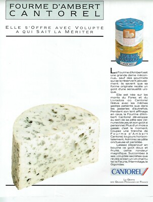  Werbung Advertising 0322 1988 Käse Cantorel Amberameise 