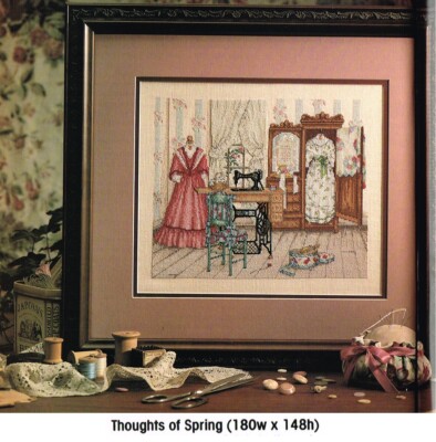 THOUGHTS OF SPRING PAULA VAUGHAN CROSS STITCH PATTERN ONLY | eBay