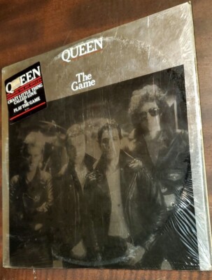 The Game - Queen (LP 1980 Elektra) Foil Silver Cover In Shrink W/Hype No Barcode