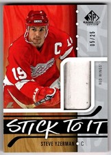 2024-25 Upper Deck SP Game Used Stick To It STEVE YZERMAN STI-SY 25 Red Wings UD