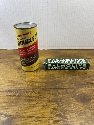 Personna Double II Twin Blade Razor With Palmolive Shaving Cream Vintage NOS