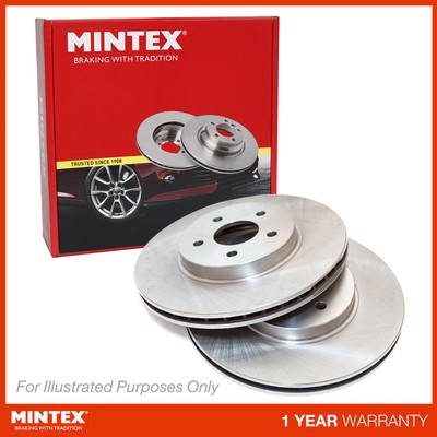 Nouveau Fits BMW 3 Series E46 330 Cd Véritable Mintex Front Coated Disques De Frein Paire x2
