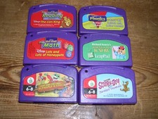 6 X ASSORTED LEAPPAD LEAPFROG CARTRIDGES LEAP PAD GAMES