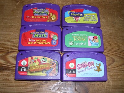 6 X VERSCHIEDENE LEAPPAD LEAPFROG PATRONEN LEAP PAD SPIELE