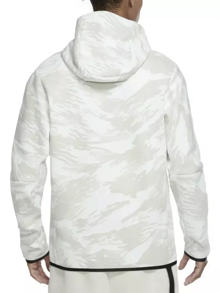 Nike Sportswear Tech Fleece Hoodie White Camo Mens Multi Sizes