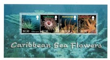 Montserrat 2006 - Caribbean Sea Flowers - Sheet of 4 Stamps - Scott #1150 - MNH
