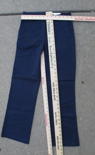 School Uniform Pants, Navy Blue OR Tan, Flat Front, Size 10 10S Adjustable Waist - Picture 18 of 24
