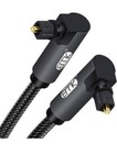 EMK 90 Degree Swivel - Right Angled Optical Cable - 1.5m Braided cable