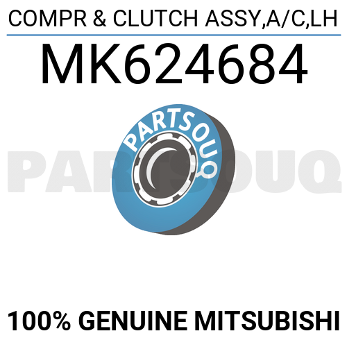 MK624684 Genuine Mitsubishi COMPR & CLUTCH ASSY,A/C,LH | eBay