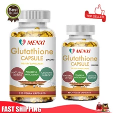 1000mg L-Glutathione Capsules Antioxidant Skin Lightening Whitening Anti Aging