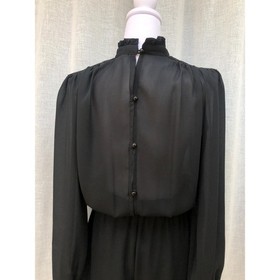 1980s black floral lace jumpsuit romper