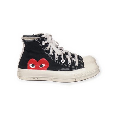 Comme des Garçons PLAY x Converse, Canvas Sneaker, Größe: 37 1/2, Schwarz #gcJ