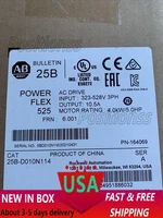 ALLEN BRADLEY 25B-D010N114 PowerFlex 525 VFD, 480V AC, 3-ph, 10.5A, 4kW (5HP)