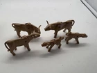 Vintage Playmobil Longhorn  Cow & calf Animal Farm Ranch Castle 3749 3556