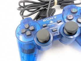 Sony PlayStation 2 PS2 Ocean Blue Clear Controller DualShock OEM (999999)