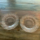 Set of 2 Jeannette Cherry Blossom - 9" dinner plate - Depression Glass