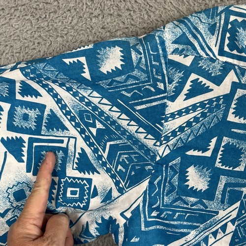 VTG 90s Panhandle Slim Western Shirt Mens Large Aztec All Over Print Lightweight - Picture 10 of 24