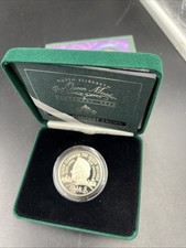 2000 Queen Mother Piedfort 2 Pounds England UK Silver Proof Rare Coin w/ Box COA