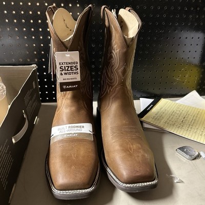 Ariat Mens Western Big Rig Size 18EE. DISTRESSED BROWN 10063869
