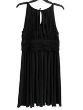 Womens 16 White House Black Market Dress Sleeveless Keyhole Little Black Dress