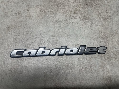 VW Golf 2 Cabrio Cabriolet Emblem Schriftzug Hinten #25