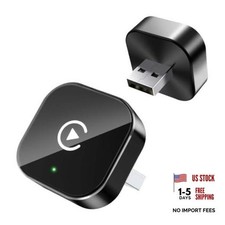 Wireless CarPlay Adapter for Apple iPhone  Android, 2-in-1 Adapter Convert