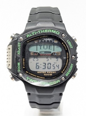 Casio Uhr ALT-6000 Alti-Thermo Men Watch Quarz Digital 49mm 90er NOS