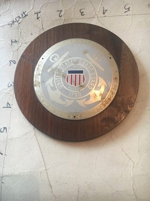 US Coast Guard WALL PLAQUE with USCG logo 7/5/25