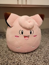 Clefairy Squishmallow Pokemon Plush Stuffed Animal Pink 16" Jazwares NEW Large