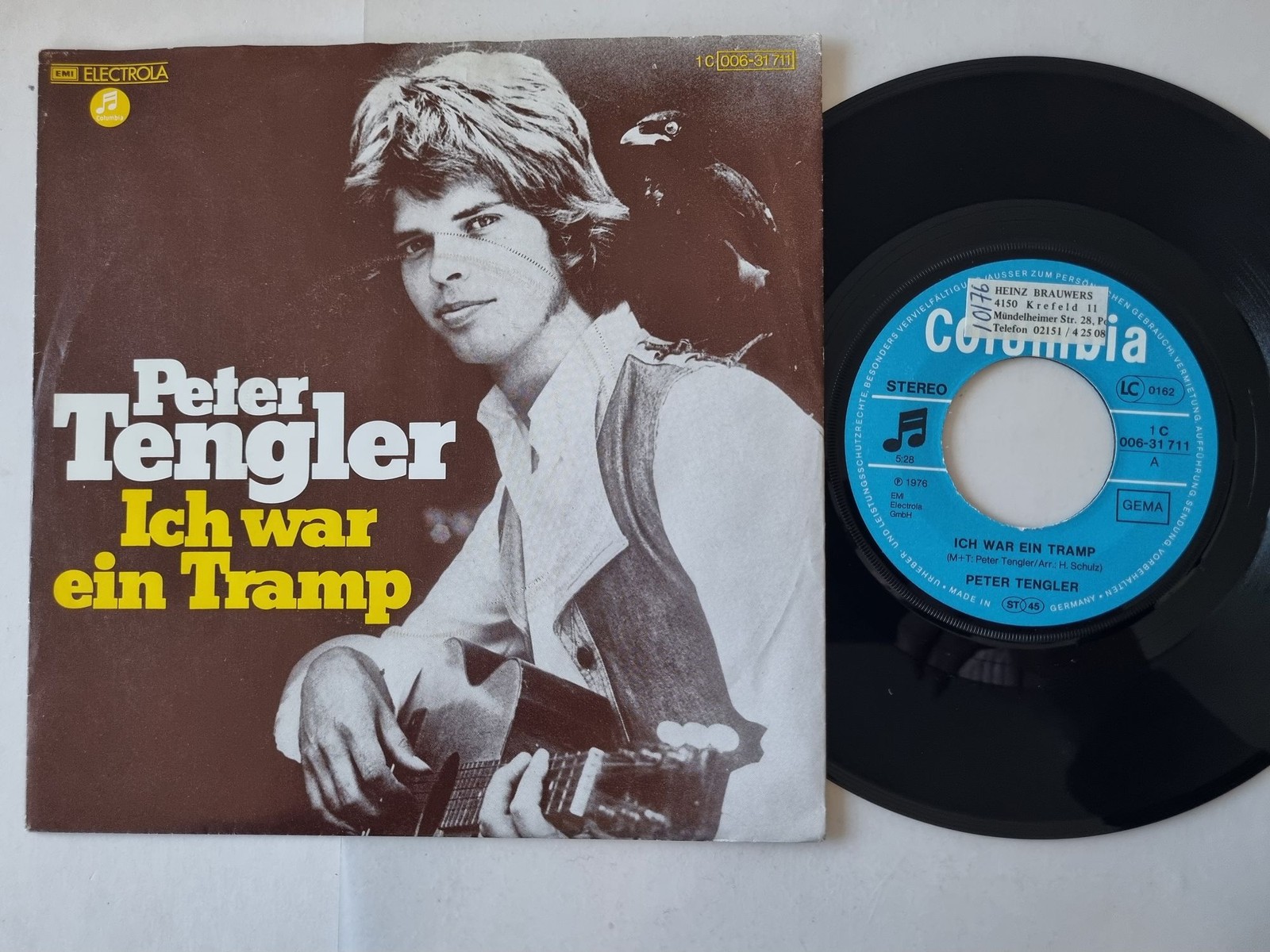 Peter Tengler - Ich War Ein Tramp 7'' Vinyl Germany