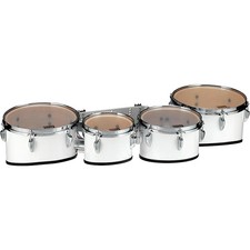 Tama Starlight Marching Tenor Drums Quad w/Carrier 8, 10, 12, 13 in. Sugar White