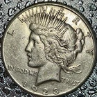 1923S Silver Peace Dollar Uncertified Extra Fine Circulated Condition
