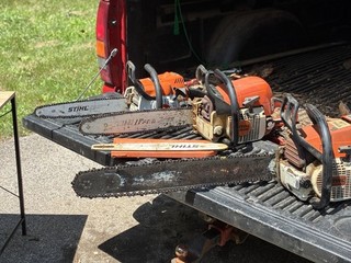 STIHL CHAINSAW USED ALL THREE in this auction.